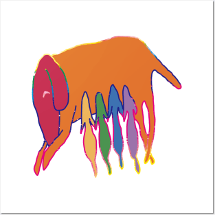 Rainbow Dog Posters and Art